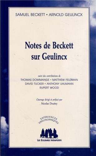 Notes de Beckett sur Geulinck