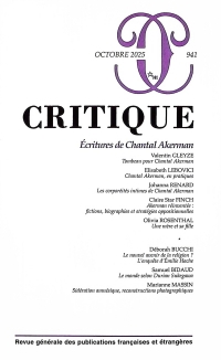 Critique n°941 - Écritures de Chantal Akerman