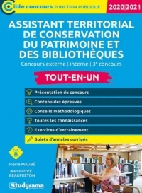 Assistant territorial de conservation du patrimoine et des bibliothèques - concours externe, interne et 3ème concours