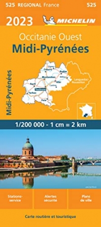 Carte Midi-Pyrénées 2023 Michelin