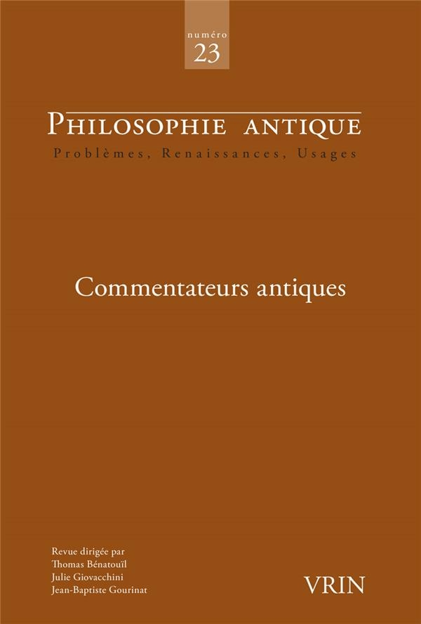 Commentateurs antiques