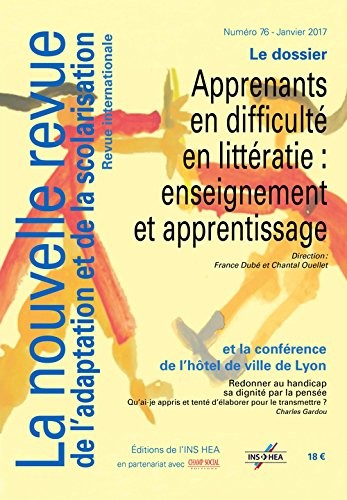 Revue NRAS n°76. Apprenants en difficulté en litteratie : enseignement et apprentissage