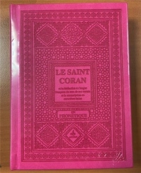 Saint Coran Phonetique (13 X 17 Cm) - (Ar-Fr-Ph) - Couverture Daim Rose