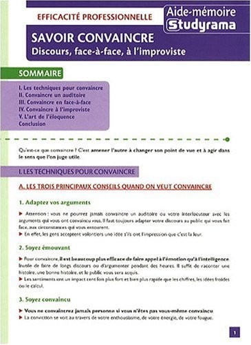 Savoir Convaincre