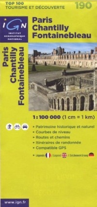 Paris Chantilly Fontainebleau : 1/100 000