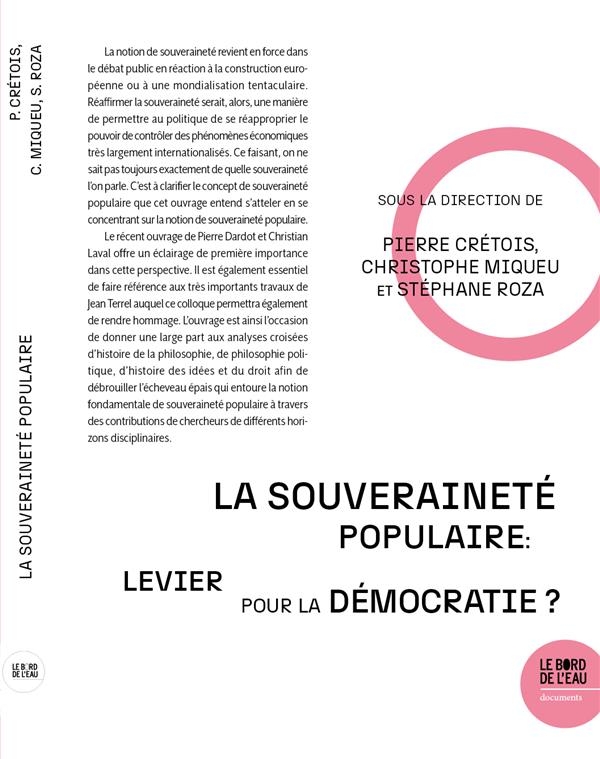 La souveraineté populaire : levier pour la démocratie ?