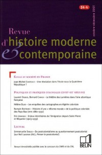 Revue d'histoire moderne et contemporaine, N° 54-4 :