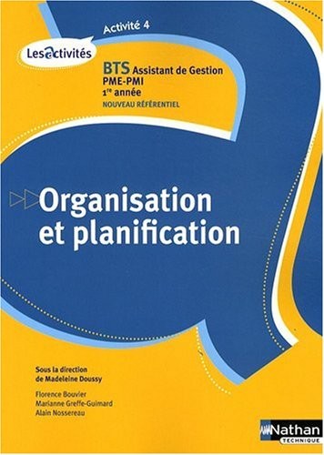Activité 4 - Organisation et planification