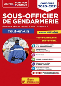 Concours Sous-officier de gendarmerie - Catégorie B - Tout-en-un - 20 tutos offerts - Gendarme externe, interne et 3e voie - Nouveau concours 2020-2021