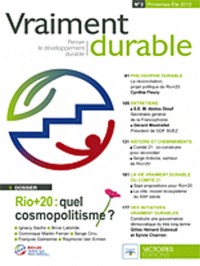 Vraiment durable N°2. Le sommet RIO + 20