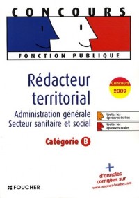 Rédacteur territorial : Catégorie B