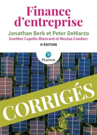 Finance d'entreprise : Les corrigés