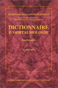 Dictionnaire d'ophtalmologie (français-anglais)