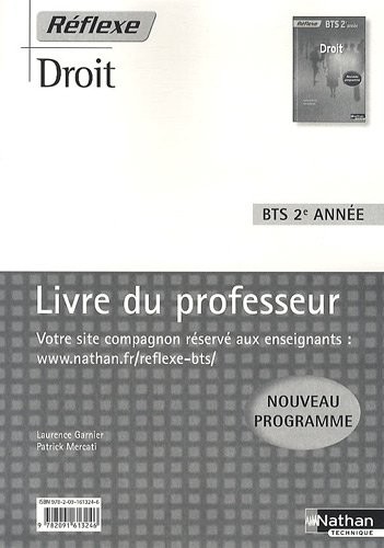 Droit BTS 2e année : Livre du professeur