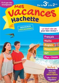 Mes vacances Hachette 3E/2nde
