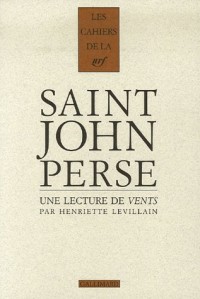 Une lecture de «Vents» de Saint-John Perse