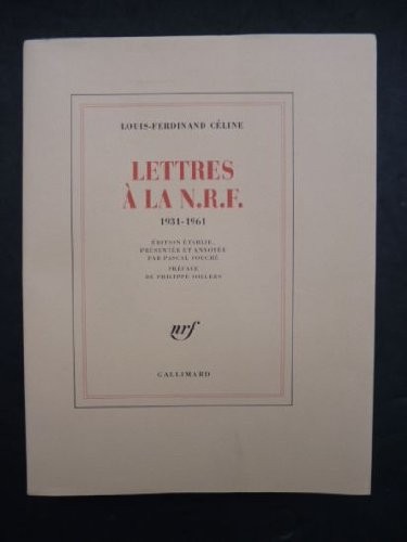 Lettres à la NFR : 1931-1961