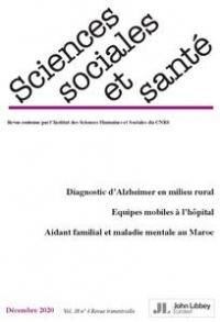 Revue Sciences Sociales et Santé: Volume 38 - N°4/2020 (décembre 2020)
