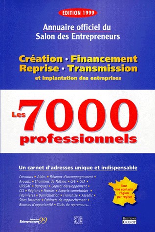 ANNUAIRE OFFICIEL DU SALON DES ENTREPRENEURS. Edition 1999