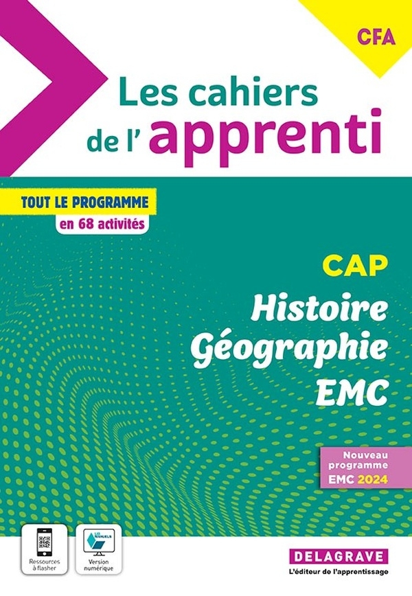 Les cahiers de l'apprenti Histoire Géographie EMC CAP et CFA (2024) - Pochette élève