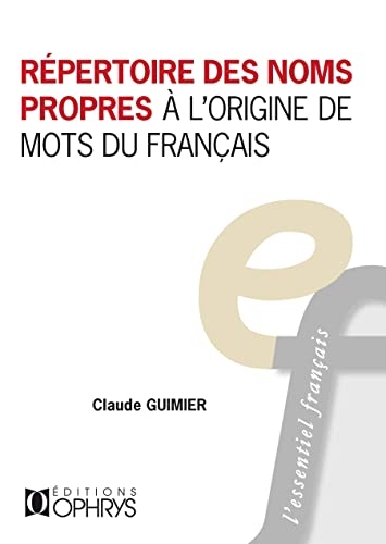 Répertoire des noms propres à l’origine des mots du français