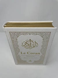 Le CORAN - Essai de traduction du Coran - Bilingue - 2 couleurs - Blanc ( couverture luxe et dorure