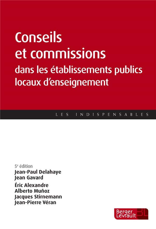 Conseils et commissions dans les établissements publics locaux d'enseignement