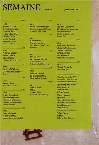 Semaine, N° 10, janvier-avril :