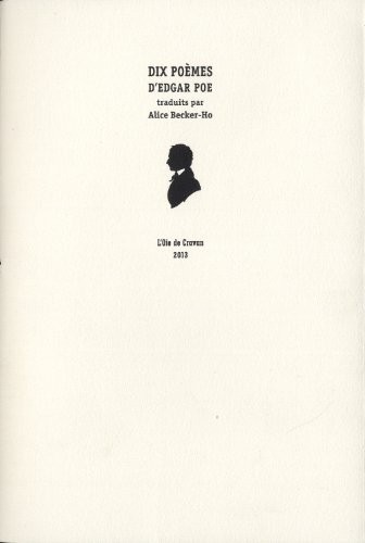 Dix poèmes d'Egdar Poe