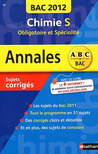 ANNALES BAC 2012 CHIMIE S OBL+