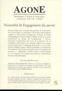 Agone 18/19-1998-Neutralite & Engagement Savoir