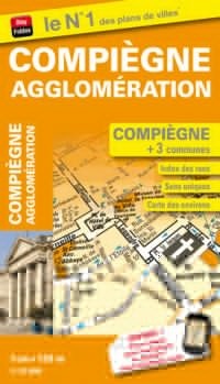 Plan de Ville de Compiègne - Echelle : 1/12 000