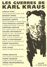Agone, N° 35/36, 2006 : Les guerres de Karl Krauss