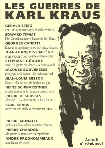 Agone, N° 35/36, 2006 : Les guerres de Karl Krauss