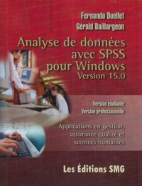 Analyse de Donnees avec Spss pour Windows Version 15 0 Version Etudiante Version Professionnelle App
