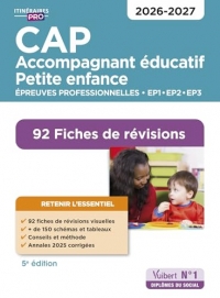 CAP Accompagnant éducatif petite enfance - Épreuves professionnelles - 2026-2027: 92 Fiches de révisions - EP1, EP2 et EP3