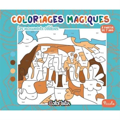 Les monuments célèbres : Coloriages magiques