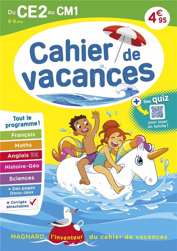 Cahier de vacances 2023, du CE2 vers le CM1 8-9 ans: Magnard, l’inventeur du cahier de vacances