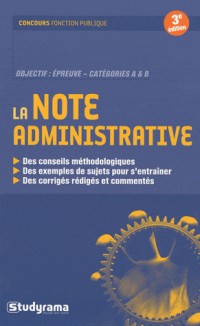 La note administrative