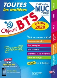 Objectif BTS MUC 2020 toutes les matières