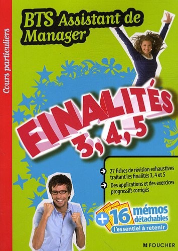 BTS Assistant de Manager : Finalités 3,4,5