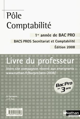 Pôle Compta 1e Annee Bpro 3 An