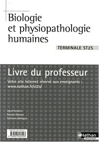 Biologie et physiopathologie humaines - Terminales ST2S