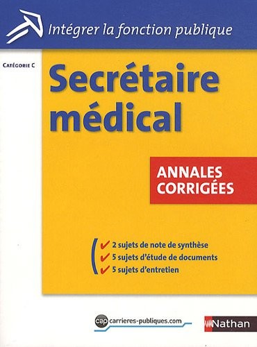 Secrétaire médical - Annales corrigées