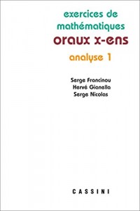 Analyse 1 oraux x-ens