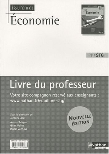 Economie 1re STG : Livre du professeur