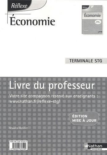 Economie Terminale STG : Livre du professeur