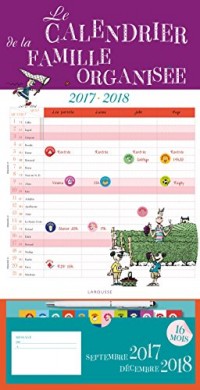Le calendrier de la famille organisée 2017-2018