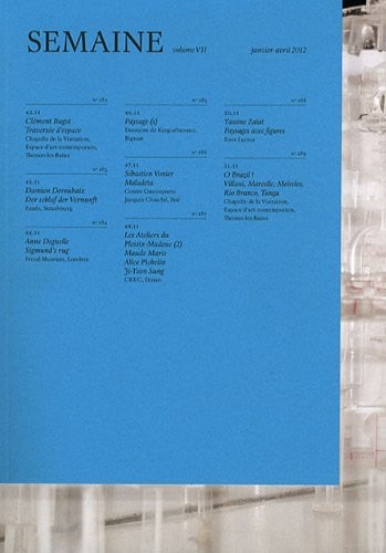 Semaine, N° 7, Janvier-avril :