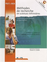 Méthodes de recherche en sciences infirmières : Approches quantitatives et qualitatives